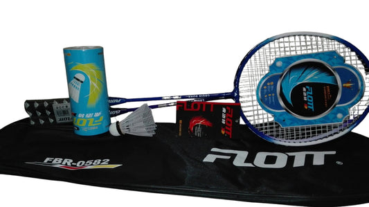 Set 2 Raquetas de Badminton + 6 Plumillas - Flott
