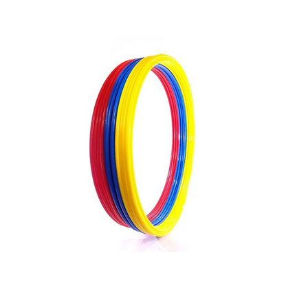 Set 12 Aros Planos Agilidad 40cm - Incluye Bolso