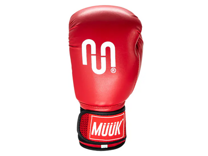 Guante Boxeo Muuk PU rojo 8oz