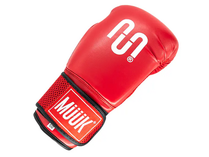 Guante Boxeo Muuk PU rojo 8oz