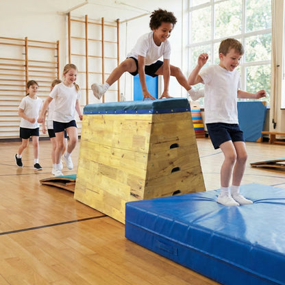 Banco Cajón de Salto Piramidal Madera 5 cuerpos