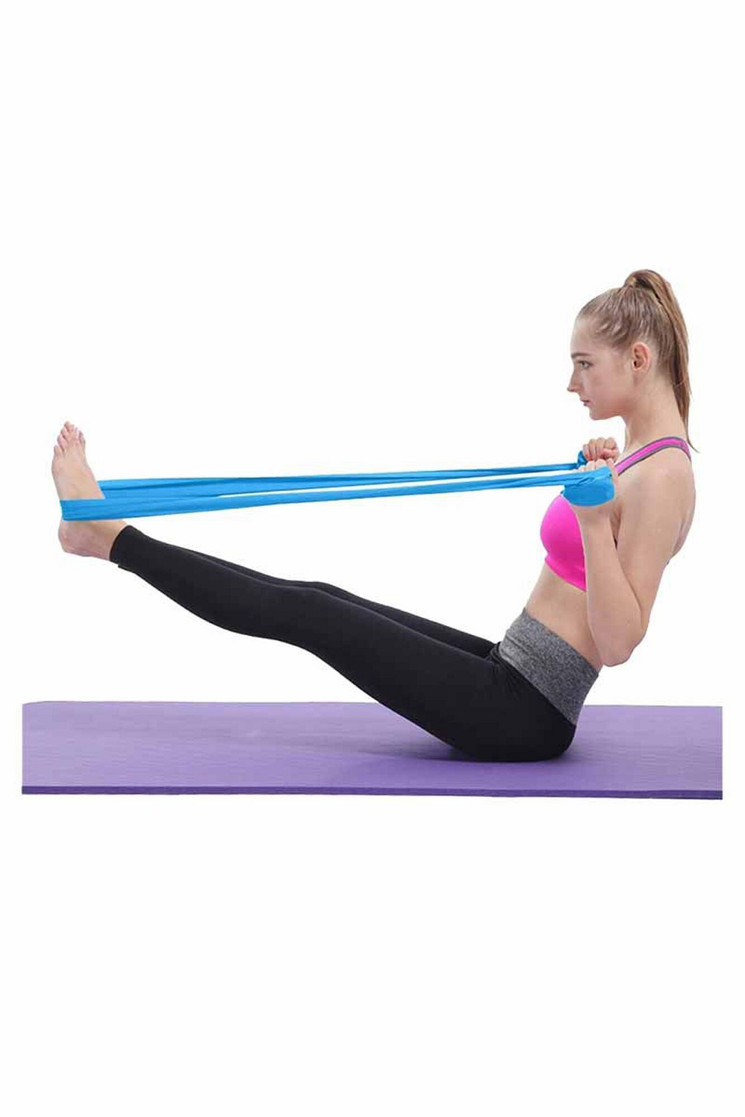 Banda Elástica abierta Resistencia 1.5mt Yoga rehabilitacion