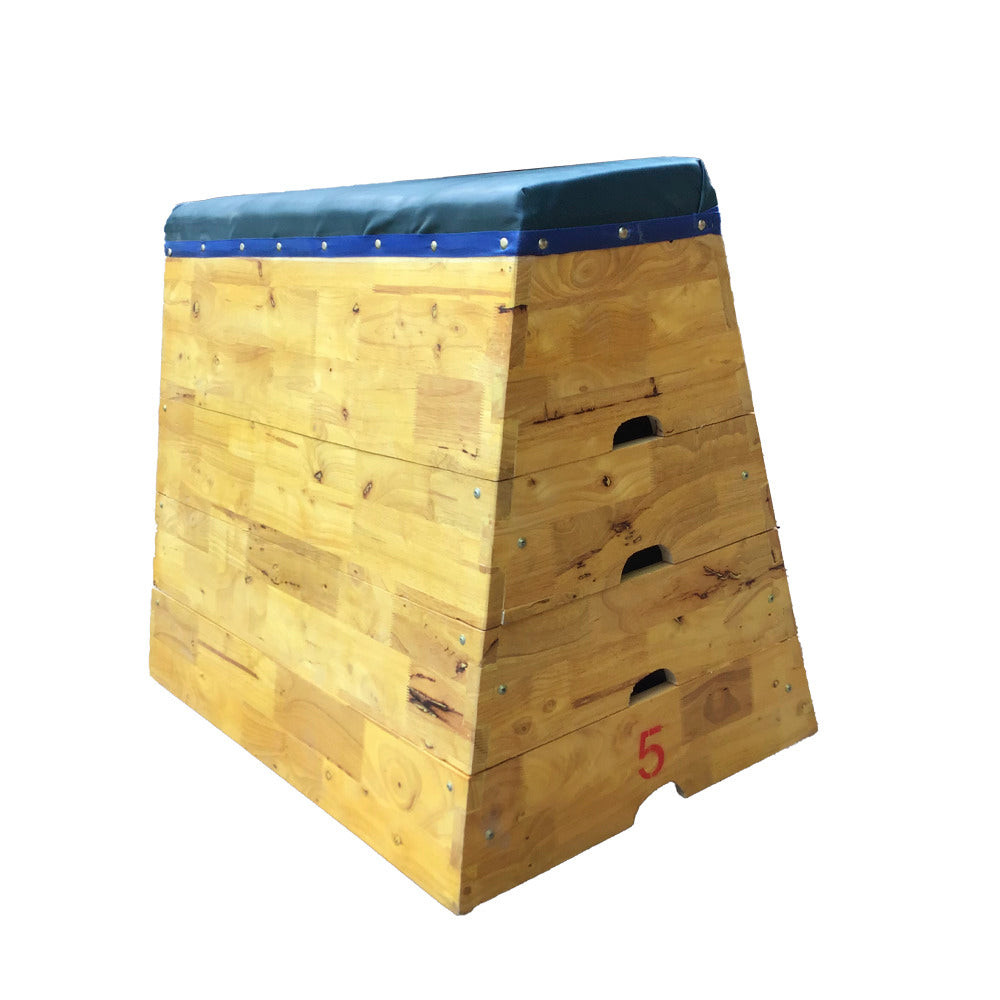Banco Cajón de Salto Piramidal Madera 5 cuerpos