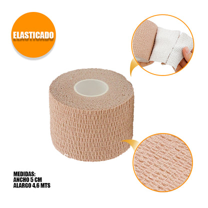 Venda autoadherente Autoadhesivo 5cm ancho- Beige tipo koban
