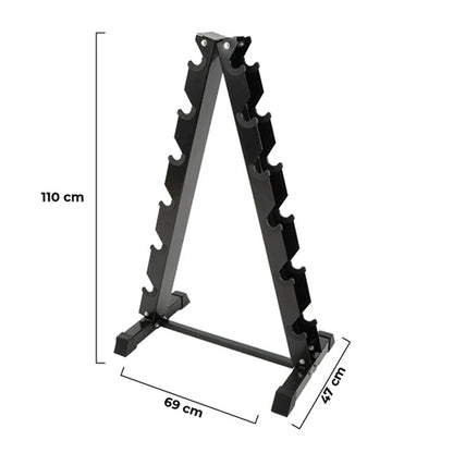 Rack para Mancuernas 6 niveles metálico