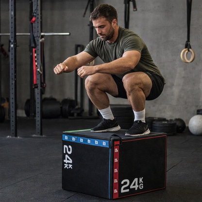 Cajón Espuma Pliométrico Box Jump 75x60x50cm 2.1Kg