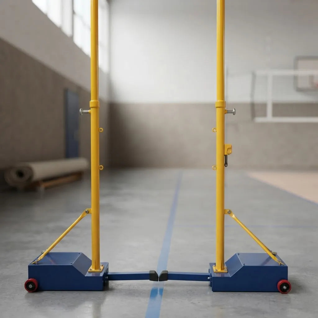 PAR Parante Postes voleibol Tenis Badminton con ruedas 2.03 metros