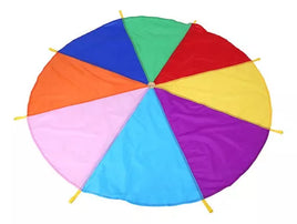 Paracaida arcoiris de Psicomotricidad con tirantes