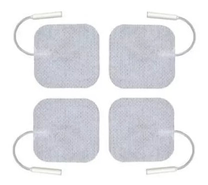 Pack 4 Unidades - Electrodo Gel 40x40 Reutilizable Tens Blunding