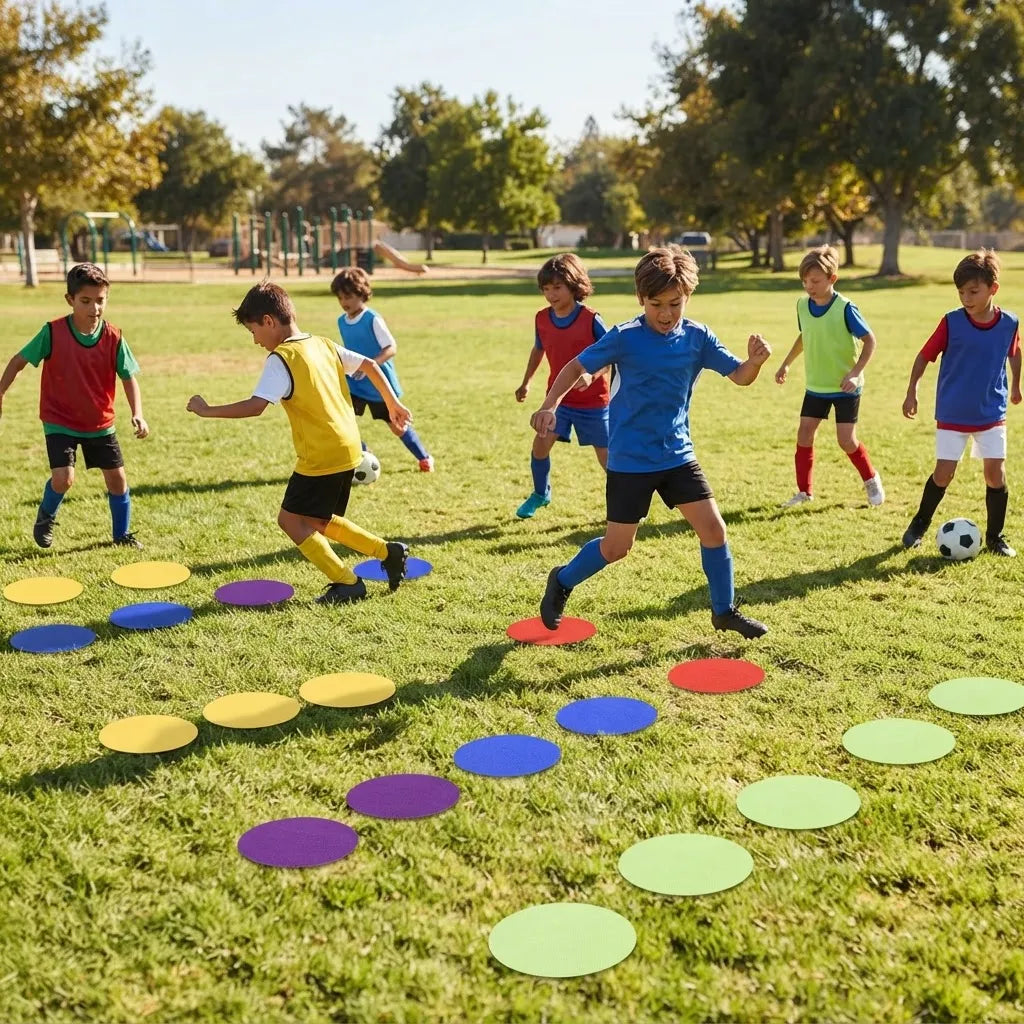 Pack 32x Disco marcador entrenamiento psicomotricidad