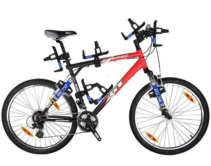 Pack Soporte porta botella Bicicleta + 1 Botella BLANCA Caramagiola Plastica