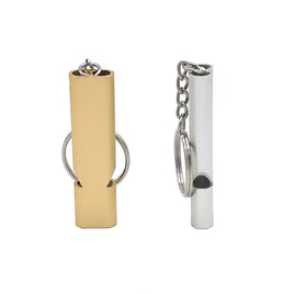 Set 30x Silbato Pito Metalico Aluminio Largo 5,5cm