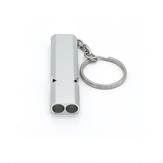 Silbato Pito metálico aluminio plano - Supervivencia