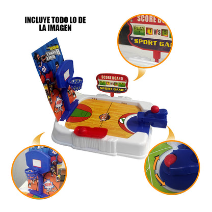 Juego de mesa mini Basquet Tira y Encesta 23cm -metegol 741