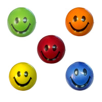 Set 12 pelotas carita smile antiestres 6cm - colores