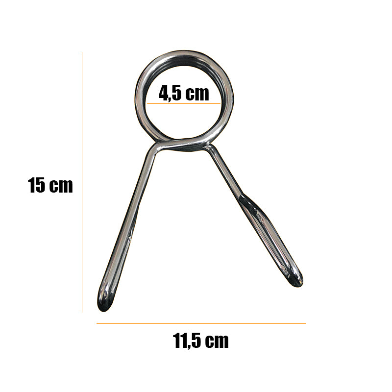 Par Collarin Olímpico Pinza Cromado