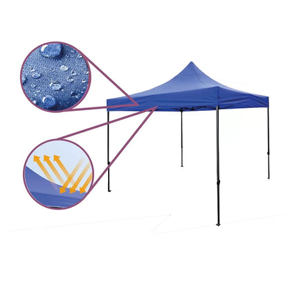 Toldo Impermeable 3x3m Plegable - Azul