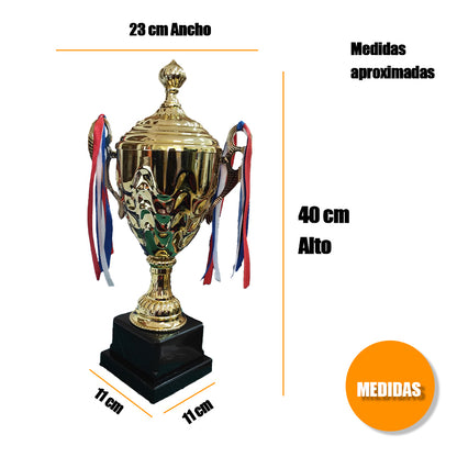 Trofeo Copa deportivo 40 Cm alto Dorado