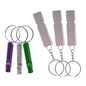 Set x 6 Silbato Pito metálico aluminio Largo 4,6 - 5,5cm