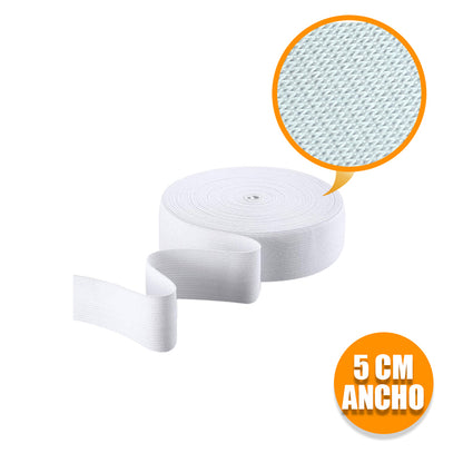 Cinta Elástica Demarcación Cancha Dividir 50mm Largo 30mtr