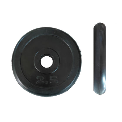 Par Discos Pesa PVC 2,5 Kg Barra Preolimpica - Total 5kg