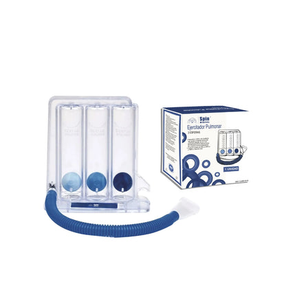 Ejercitador pulmonar Triflow Spirometer TRI-12 Spin Medical