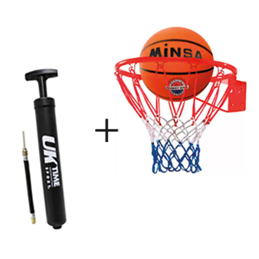 Pack Aro Medida Oficial +balón De Básquet N°7 +bombin +aguja