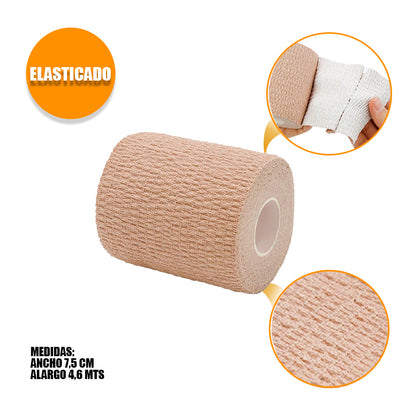Venda autoadherente Autoadhesivo 7,5cm ancho- Colores tipo Koban