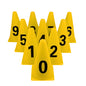 Pack 10und- Cono Entrenamiento Coordinación Agilidad 18cm Enumerados