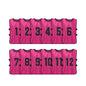 Pack 12x Peto Abierto enumerado del 1 al 12