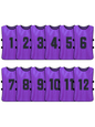 Pack 12x Peto Abierto enumerado del 1 al 12