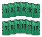Pack 12x Peto Abierto enumerado del 1 al 12