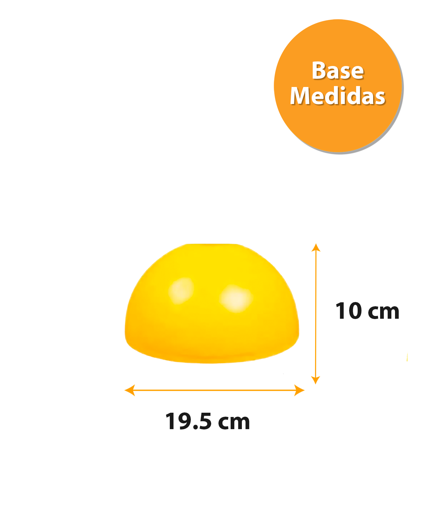 Base Para Vara Stick De Vallas De Salto Unidad Agilidad N095A - Amarilla