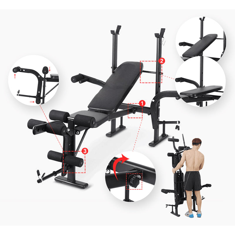 Banca multi + Pedricador Bicep + Cruadricep + Isquios 001B