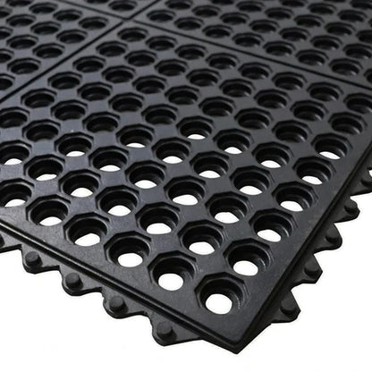 Palmeta piso caucho drenaje duchas 91x91cm grosor 8mm