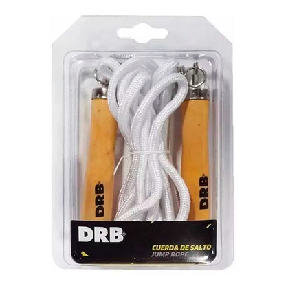 Cuerda De Salto Con Destorcedor Mango Madera - Marca Drb