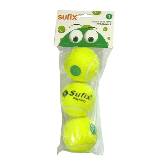 Pelota Tenis Punto Verde Sufix x3 unidades