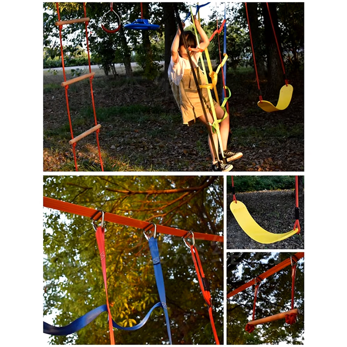 Juego exterior obstaculos ninja Set 14 piezas -798