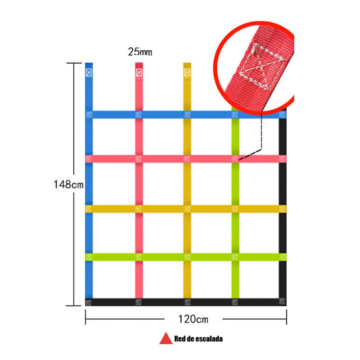 Juego exterior obstaculos ninja Set 14 piezas -798
