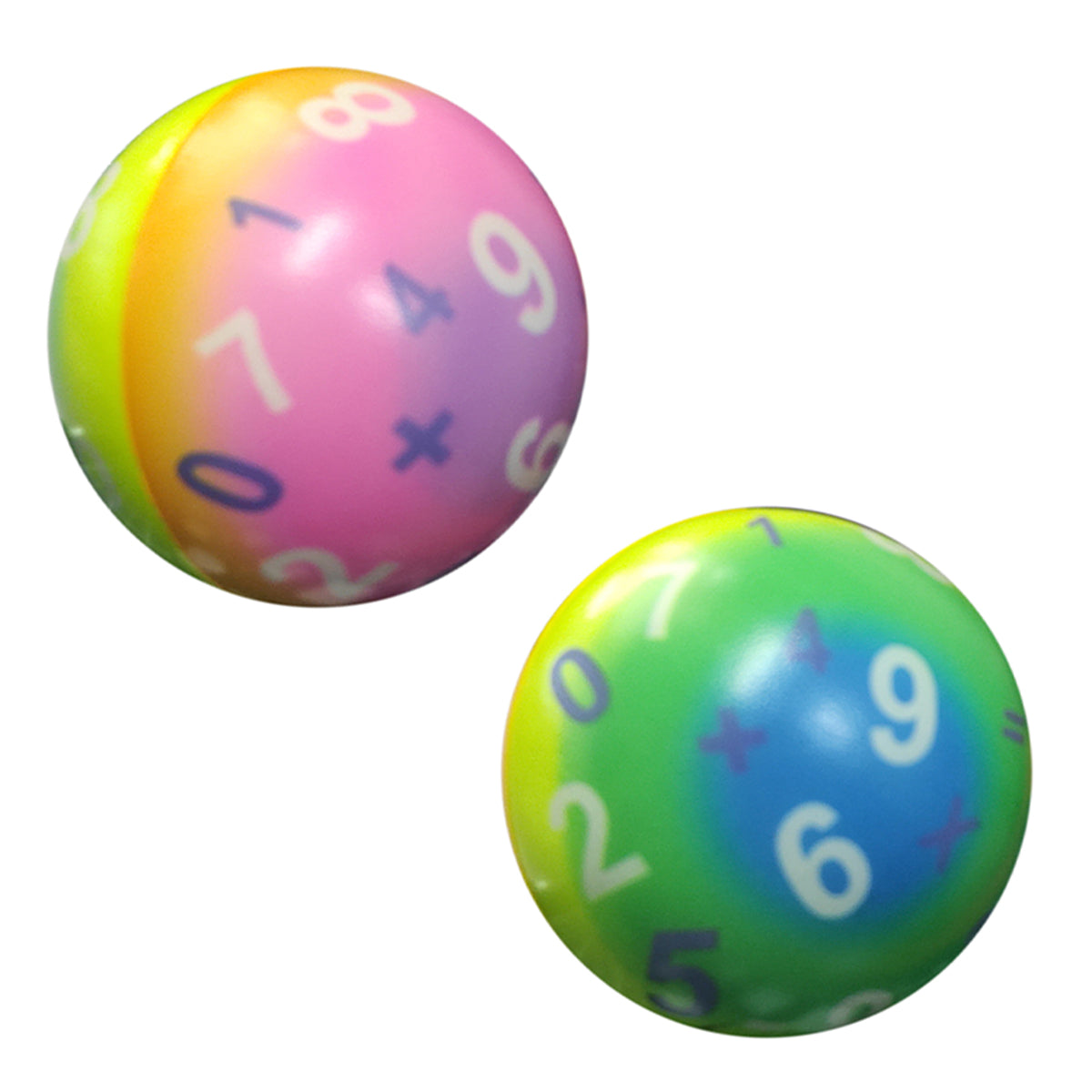 Set 12 pelotas carita smile antiestres 6cm - colores