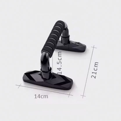 2x Soporte Push Up Para Flexiones Brazo Pecho - Espuma -203 - Negro