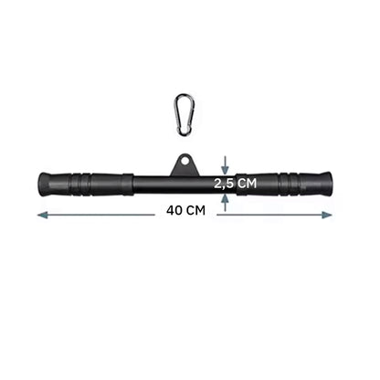 Barra para Polea Largo 40 cm - Gimnasio Dorsal Triceps Biceps