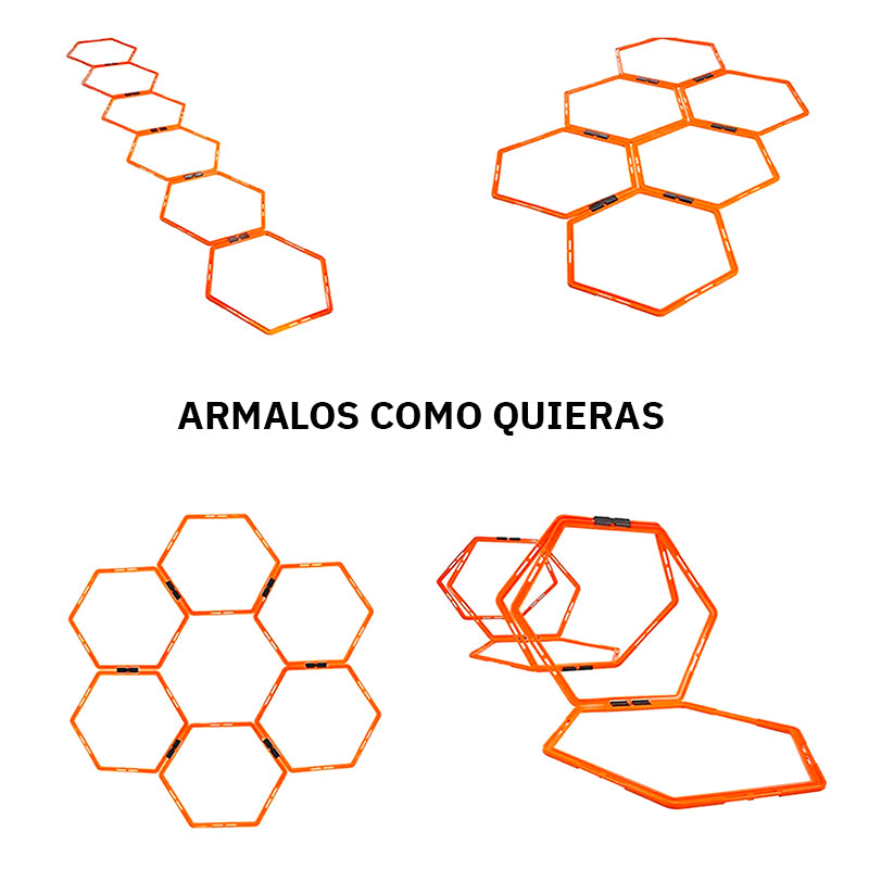 Set Aro plano escalera agilidad psicomotricidad con clips para armar circuito