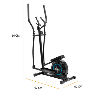 Máquina Elíptica Magnética Rebel 8 Niveles Volante 4kg - 5040