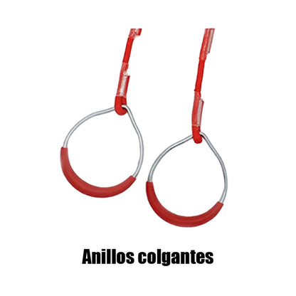 Juego exterior obstaculos ninja Set 14 piezas -798