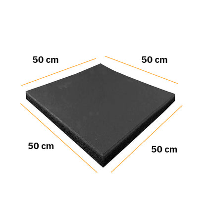Palmeta caucho 50x50cm x 25mm - Unidad Piso Gimnasio Colores