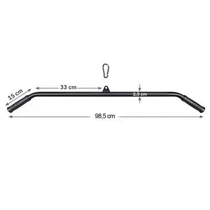 Barra para Polea Largo 1mtr - Gimnasio Dorsal Triceps Biceps
