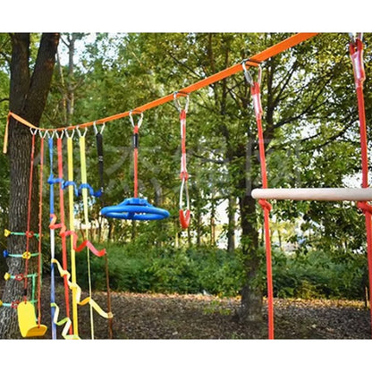 Juego exterior obstaculos ninja Set 14 piezas -798