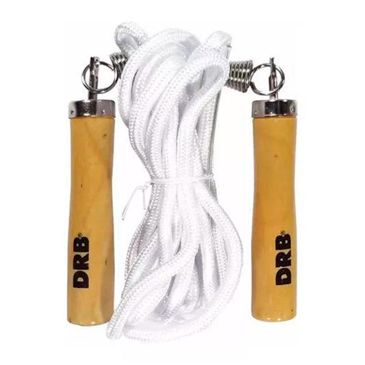 Cuerda De Salto Con Destorcedor Mango Madera - Marca Drb