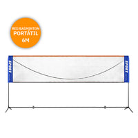Red Badminton con Parantes y Red portable con Bolso 6 metros